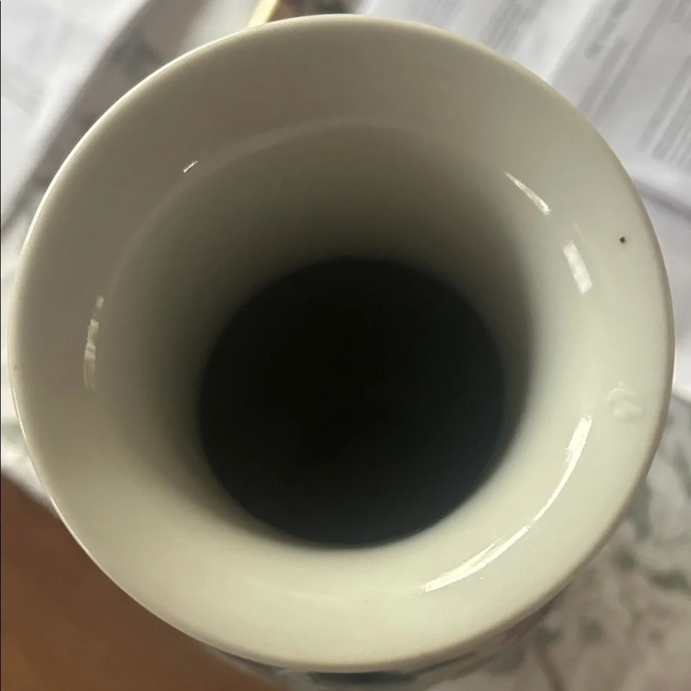 Floral Ceramic Vase - Pink and Gray - Picture 6 of 7